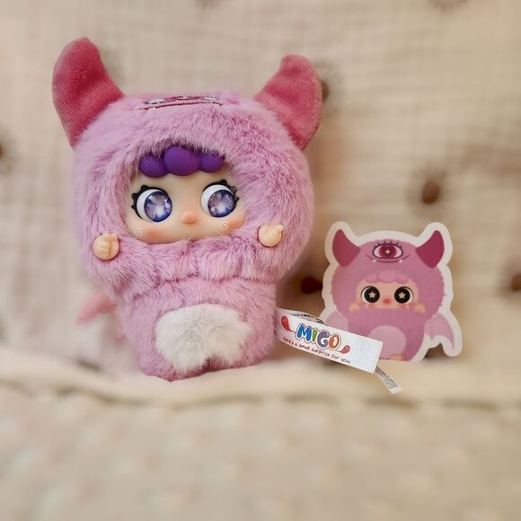 NWB MIGO Little Troublemaker - Pink Monster - Picture 1 of 1